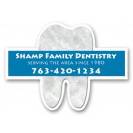 Promotional Full Color Magnet (2.125"x3") Tooth Shape