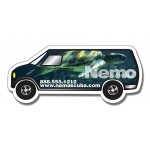 30 Mil Laminated Van Shape Magnet Custom Printed