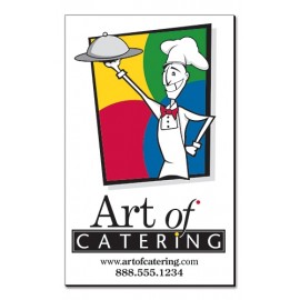 25 Mil Laminated Square Corner Magnet (5"x8") Logo Branded