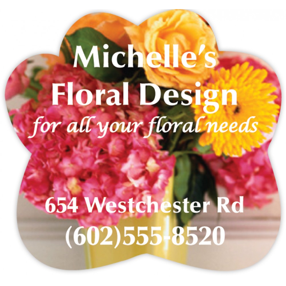 Full Color Magnet (2.5 x 2.375) Flower Logo Branded Full Color Magnet (2.5 x 2.375) Flower Logo Branded