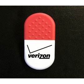 Pill Shaped Magnetic Memo Clip Holder Custom Printed