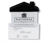 Logo Branded Jumbo House Shape Magnetic Memo Holder/Clip