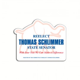 Custom Printed Elephant Magnetic Note Holder (20 Mil)