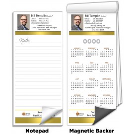 Full-Color Magnetic Notepads - Calendar Magnet (3 1/2" x 8") Custom Printed  Full-Color Magnetic Notepads - Calendar Magnet (3 1/2" x 8") Custom Printed