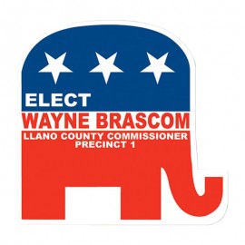 Custom Imprinted Elephant Shape Stock Vinyl Magnet - 30mil  Custom Imprinted Elephant Shape Stock Vinyl Magnet - 30mil