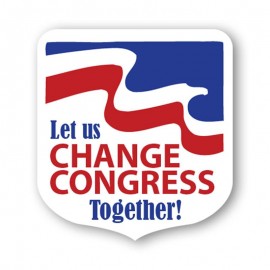 Promotional 8"X8" Elect Political Shape Stock Vinyl Magnet - 30mil
