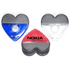 Custom Imprinted Jumbo Size Heart Magnetic Memo Clip w/Strong Grip