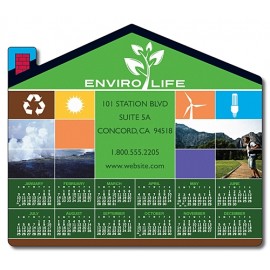 20 Mil Coated House Shaped Magnets Custom Printed