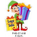 Elf Promotional Magnet (4 Square Inch) Logo Branded