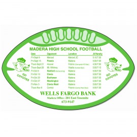 Custom Imprinted 30 Mil Football Large Size Magnet