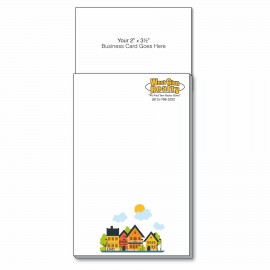 Self-Adhesive Add-On Business Card Magnet + Totally Custom Pad Logo Branded