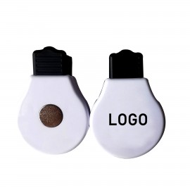 Logo Branded Light Bulb Magnetic Memo Clip with Strong Grip