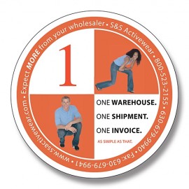 Logo Branded 20 Mil Coated Round Circle Shaped Magnet