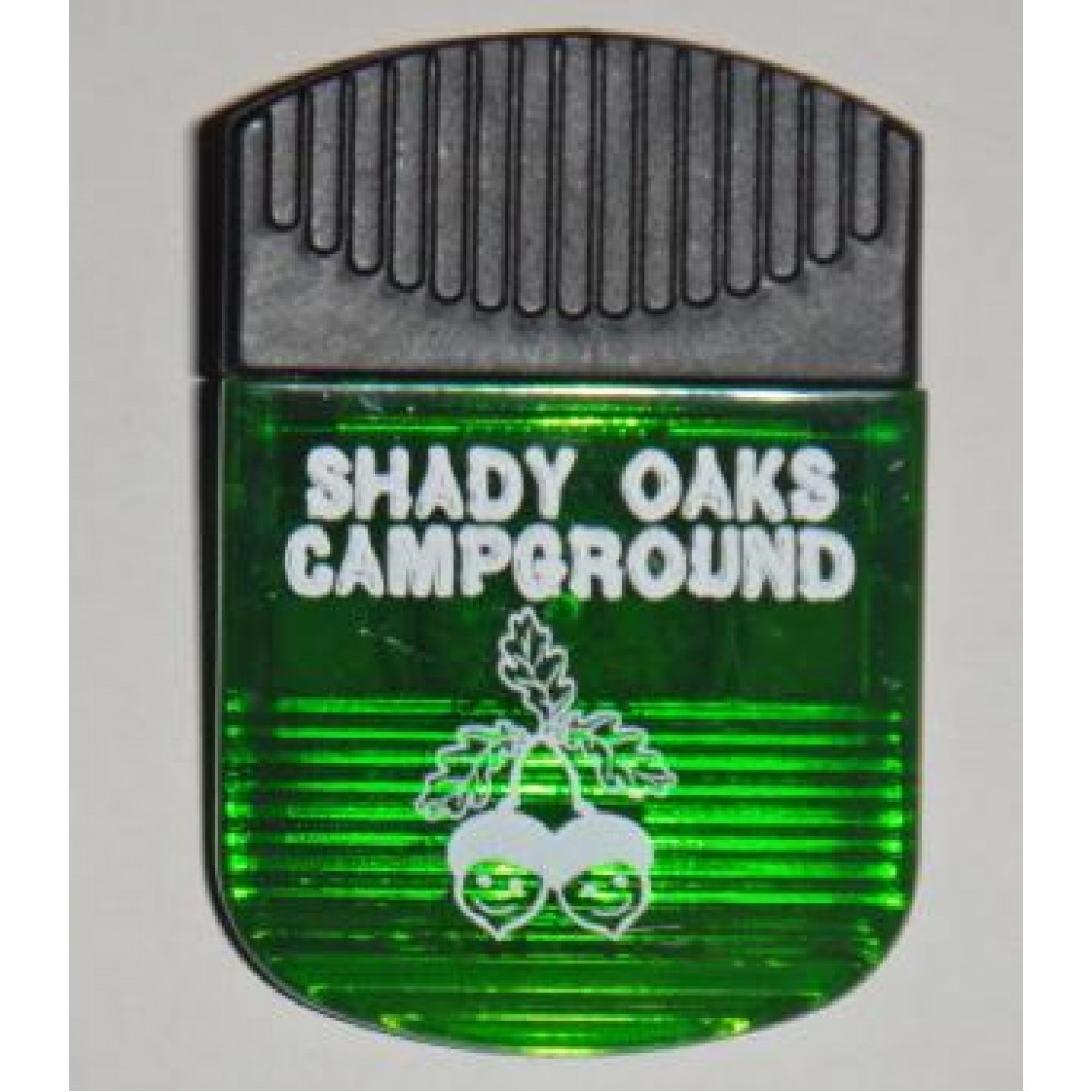 Green Jumbo Clip w/Magnet Custom Imprinted