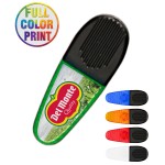 Custom Imprinted Oblong Magnetic Memo Clip - Full Color Epoxy Dome Print
