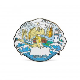 78 Mil Custom Shaped Metal Paint 3D Hard Magnet (3" X 3") Custom Imprinted