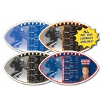 Promotional 20 Mil Coated Football Shaped Magnet
