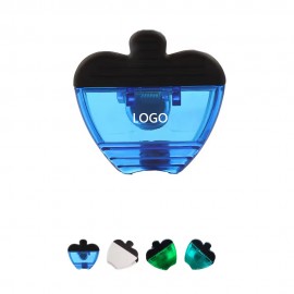 Logo Branded Plastic Apple Shaped Magnetic Memo Clip