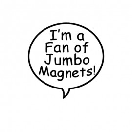 Custom Imprinted Thought Bubble Shape Stock Vinyl Magnet - 20mil