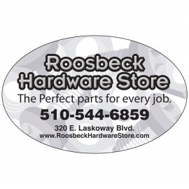 Logo Branded 30 Mil Oval Large Size Magnet