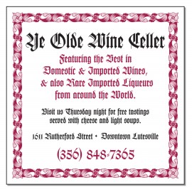 Logo Branded 30 Mil Square Large Size Magnet (4"x4")