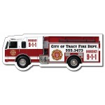 Custom Printed 30 Mil Laminated Fire Truck Shape Magnet