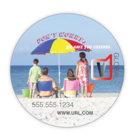 20 Mil Coated 5 3/4" Circle Shape Magnet Logo Branded