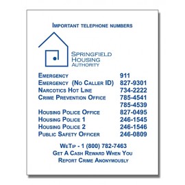 Custom Imprinted 25 Mil Square Cornered Laminated Rectangular Magnet