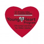 Heart Shape Stock Vinyl Magnet - 30mil Logo Branded
