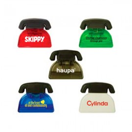 Custom Imprinted Telephone Shaped Magnet Clip  Custom Imprinted Telephone Shaped Magnet Clip