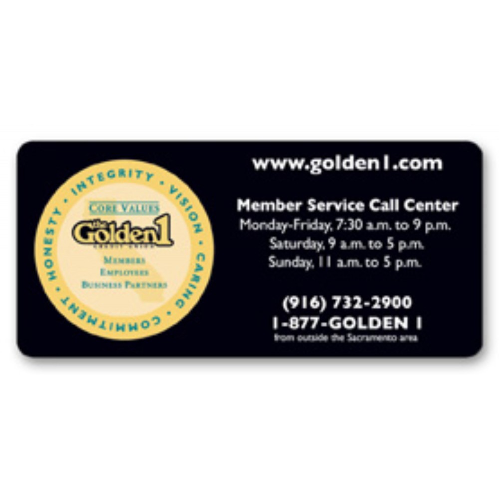 Custom Printed Full Color Magnet (1.75"x3.75") Rectangle