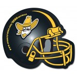 30 Mil Laminated Football Helmet Shape Magnet Logo Branded