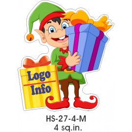 Promotional Elf Gift Shop Magnet (6 Square Inch)