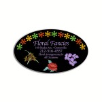 Custom Imprinted 20 Mil Oval Magnetic Note Holder (2"x4")