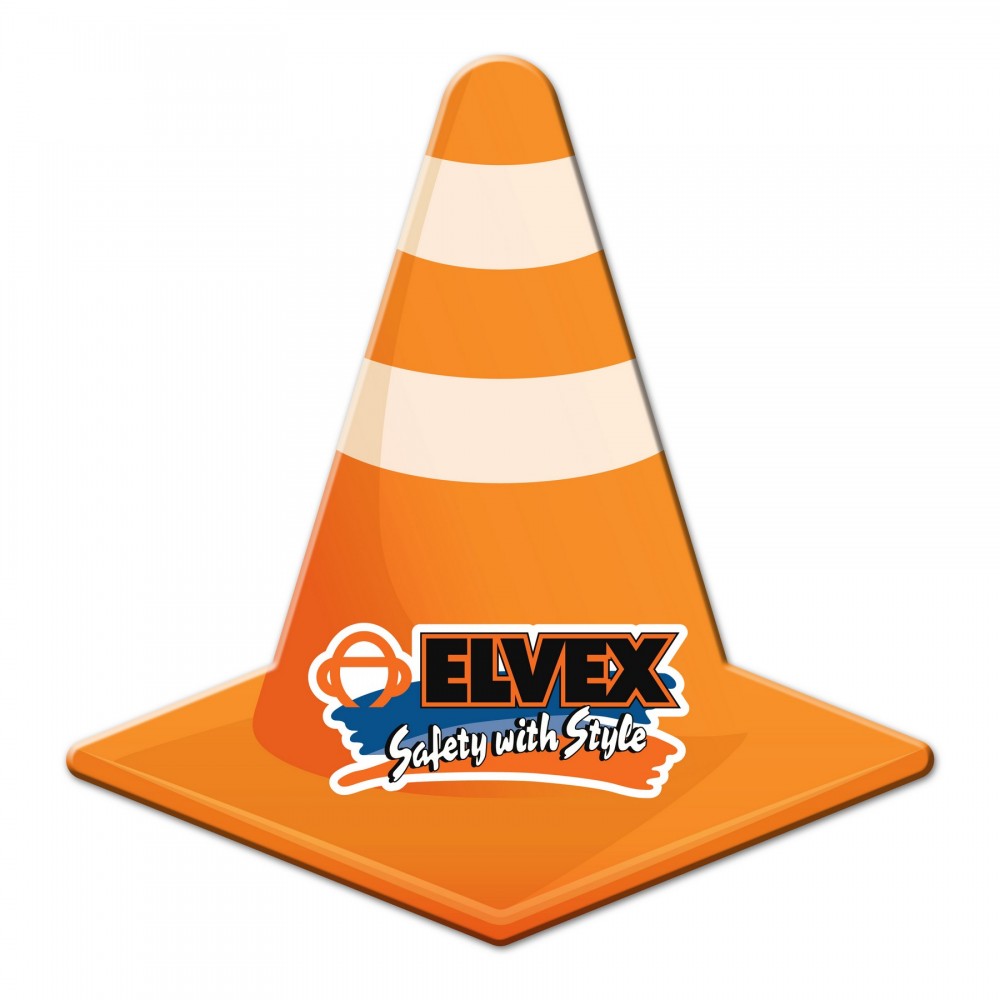 Full Color Magnets (Safety Cone) Custom Printed
