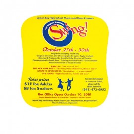 Logo Branded Palm Shape Stock Vinyl Magnet - 30mil