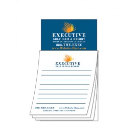 Custom Magna-Pad - 3.5x6.25 25-Sheet with Business Card Magnet Custom Imprinted