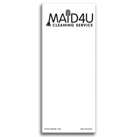 Promotional Paper Note Pad 3 1/2 x 8 1/2, 25 pages w/ magnet  Promotional Paper Note Pad 3 1/2 x 8 1/2, 25 pages w/ magnet