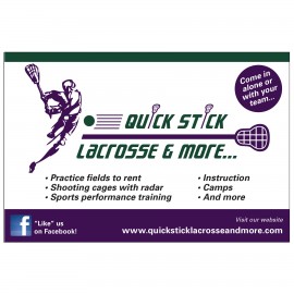 30 Mil Rectangle Large Size Magnet (6"x4") Custom Printed