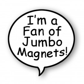 Logo Branded Thought Bubble Shape Stock Vinyl Magnet - 30mil  Logo Branded Thought Bubble Shape Stock Vinyl Magnet - 30mil