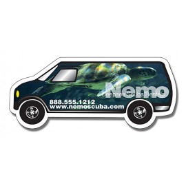 20 Mil Coated Van Shape Magnet Custom Printed