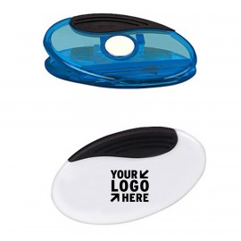 Logo Branded Oval Plastic Magnetic Clip