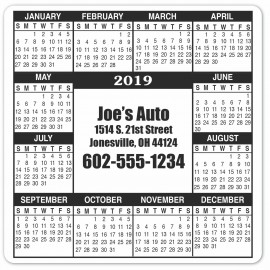 Custom Imprinted Magnetic Calendar (5"x5")