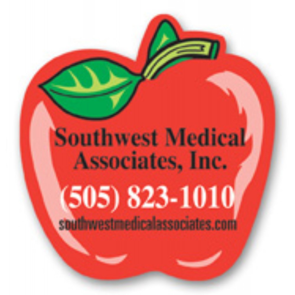 Full Color Magnet (2.25"x2.25") Apple Shape Custom Imprinted Full Color Magnet (2.25"x2.25") Apple Shape Custom Imprinted