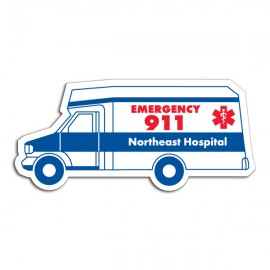 Ambulance Magnetic Note Holder (20 Mil) Custom Imprinted