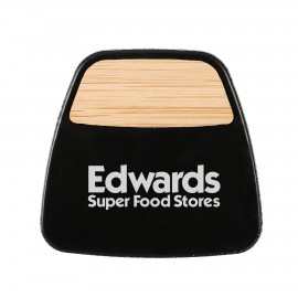 Custom Printed Bamboo Accent Magnetic Clip  Custom Printed Bamboo Accent Magnetic Clip