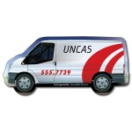 25 Mil Laminated Sprinter Van Shape Magnet Logo Branded