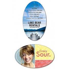 20 Mil Coated Oval Shape Magnet Custom Imprinted