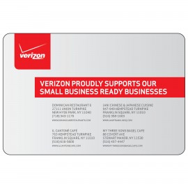 20 Mil Rectangle w/Rounded Corners Large Size Magnet (6"x4") Custom Printed