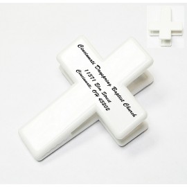 Cross Shape Magnetic Memo Clip Holder Custom Printed